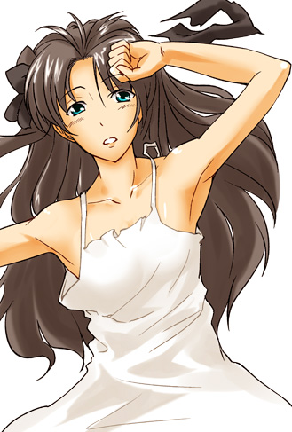 tohsaka rin (fate and 1 more) drawn by fue_(rhomphair)