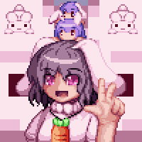 reisen udongein inaba and inaba tewi (touhou) drawn by kisasage_kouta
