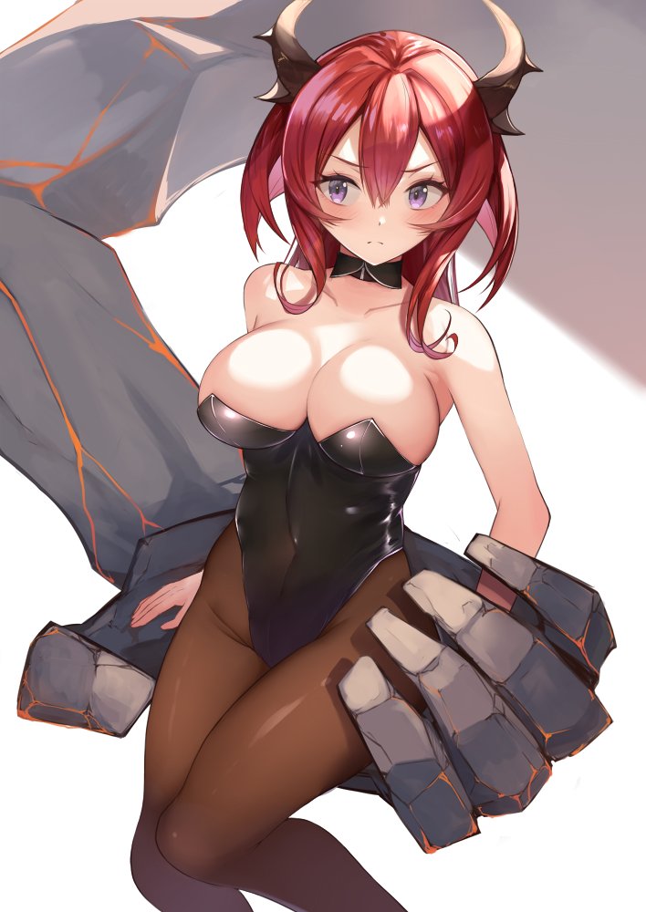 surtr and surtr's golem (arknights) drawn by yuzuruka_(bougainvillea)