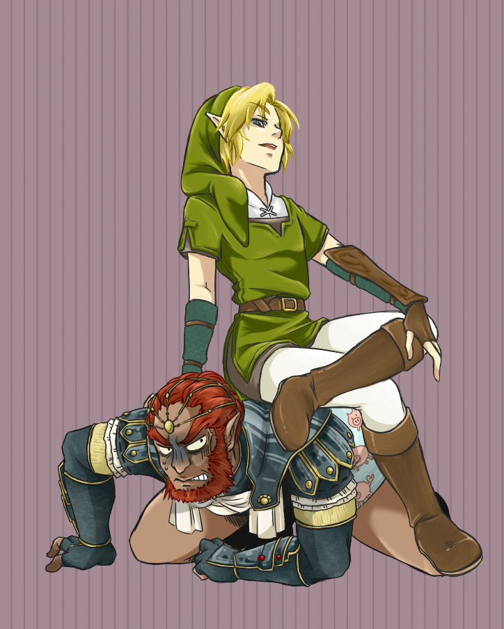 link and ganondorf (the legend of zelda and 1 more) drawn by arika_(crianca)