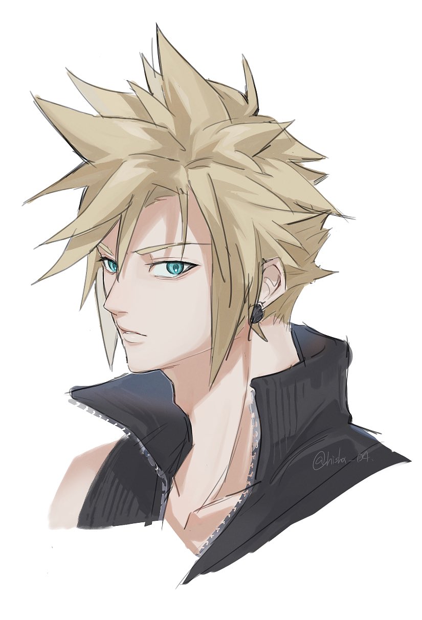 cloud strife (final fantasy and 2 more) drawn by vani_(hisha_04)