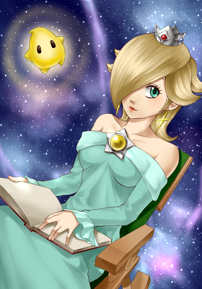 rosalina and luma (mario and 1 more) drawn by wasabi_(legemd)