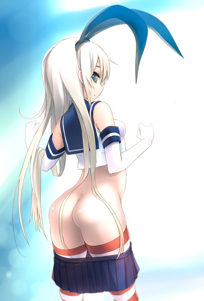 shimakaze (kantai collection) drawn by sora_to_umi