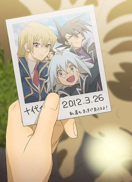 yuki judai, tenjouin asuka, manjoume jun, marufuji sho, pharaoh, and 1 more (yu-gi-oh! and 1 more) drawn by tea_(retroz)