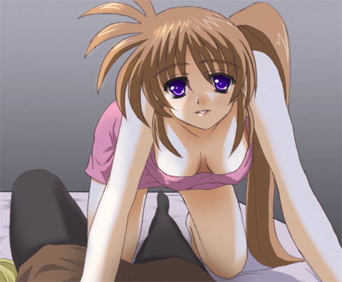 fate testarossa and takamachi nanoha (lyrical nanoha and 3 more) drawn by esuurya