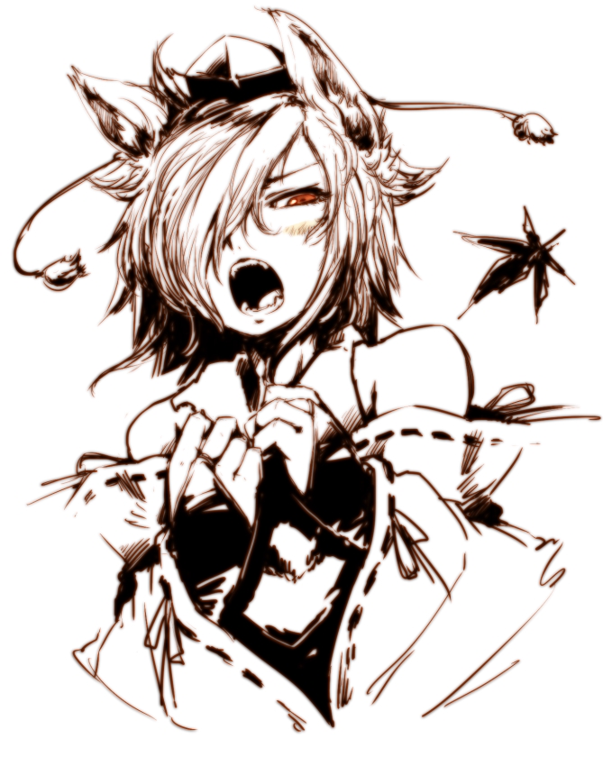 inubashiri momiji (touhou) drawn by harusame_(unmei_no_ikasumi)
