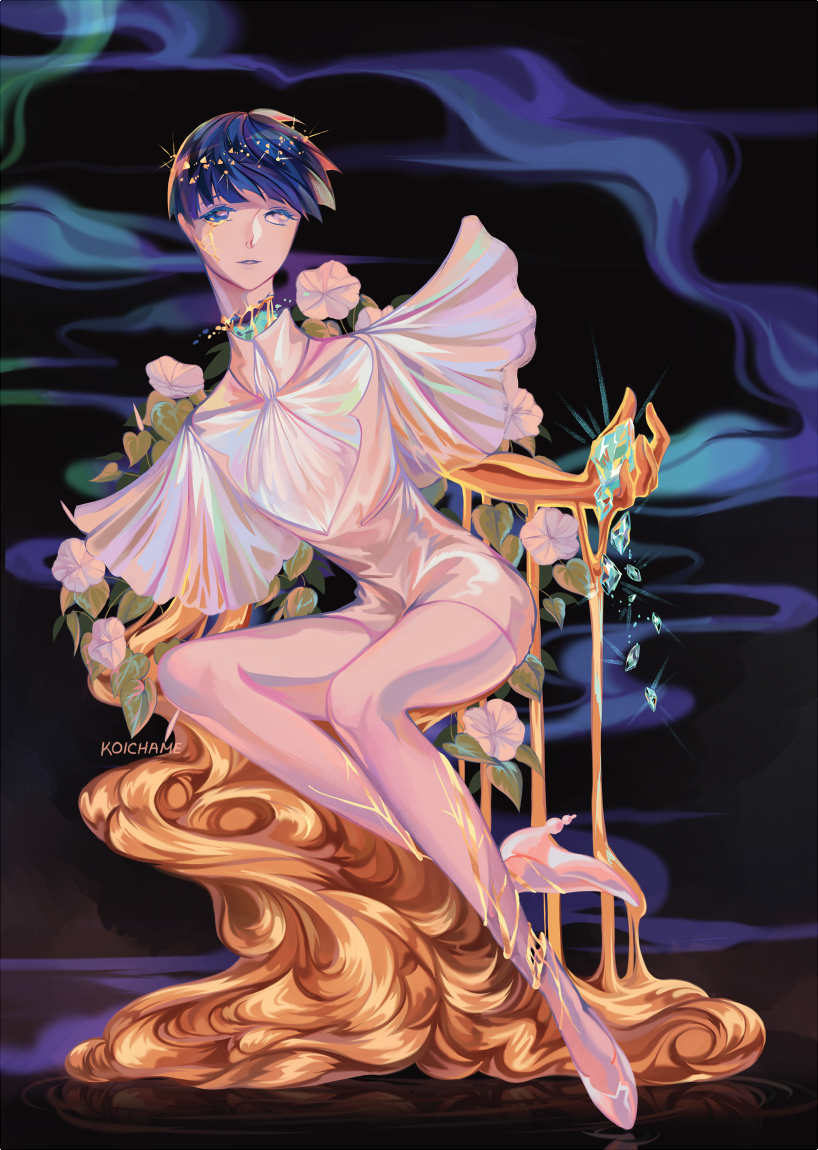 phosphophyllite (houseki no kuni) drawn by koichame