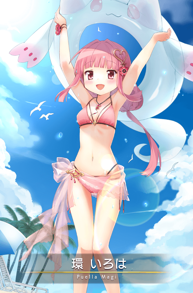 tamaki iroha and small kyubey (mahou shoujo madoka magica and 1 more) drawn by hitokuni