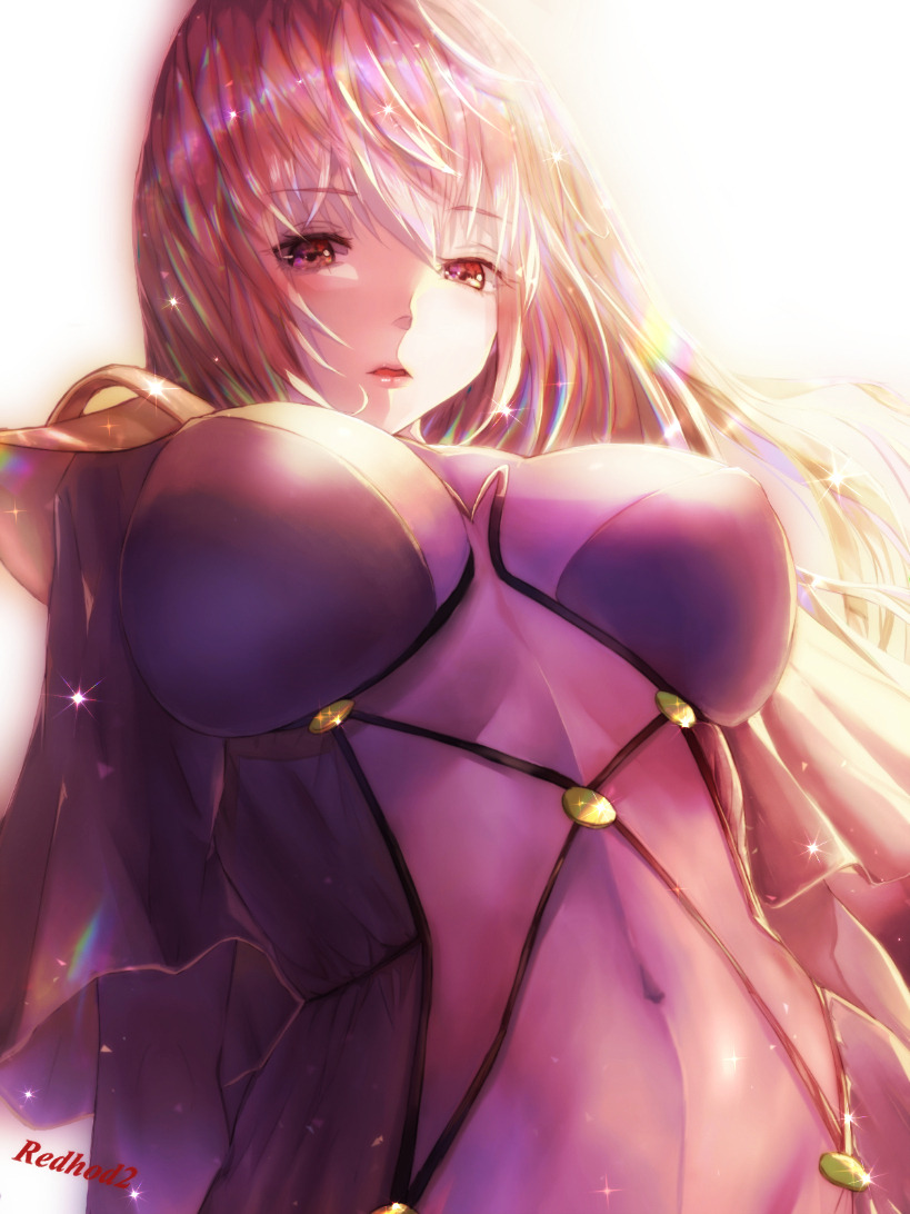 scathach (fate and 1 more) drawn by red_hod