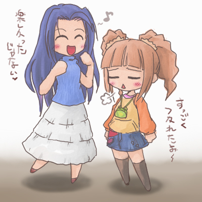 takatsuki yayoi and miura azusa (idolmaster and 1 more)