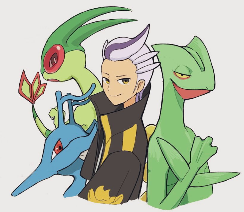 flygon, sceptile, drayton, and kingdra (pokemon and 1 more) drawn by p_0_a