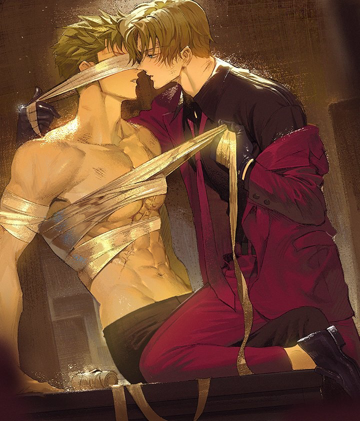 roronoa zoro and sanji (one piece) drawn by runa_(nori31291404)