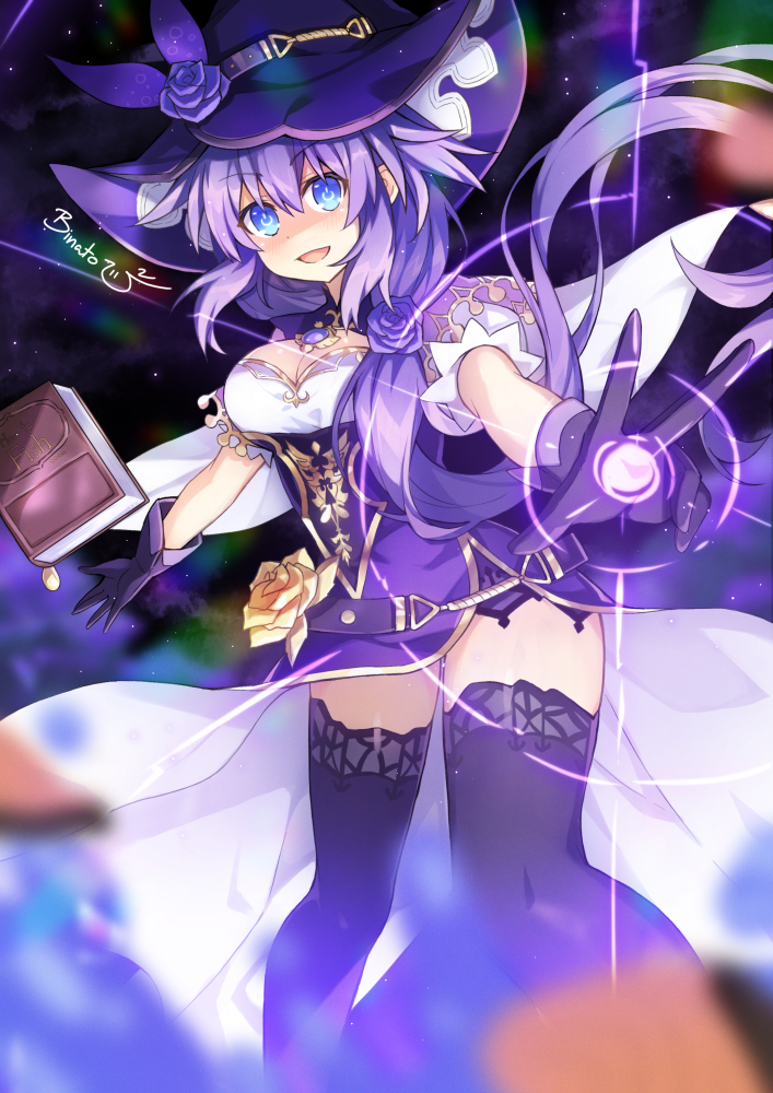 lisa, purple heart, and tanaka rie (genshin impact and 2 more) drawn by binato_lulu