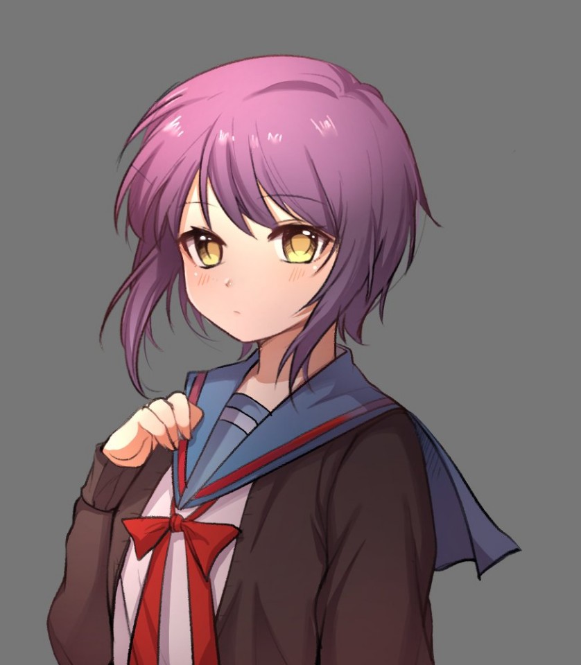 nagato yuki (suzumiya haruhi no yuuutsu) drawn by echu