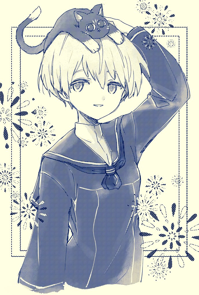 z1 leberecht maass and unsinkable sam (kantai collection) drawn by karin_bluez3