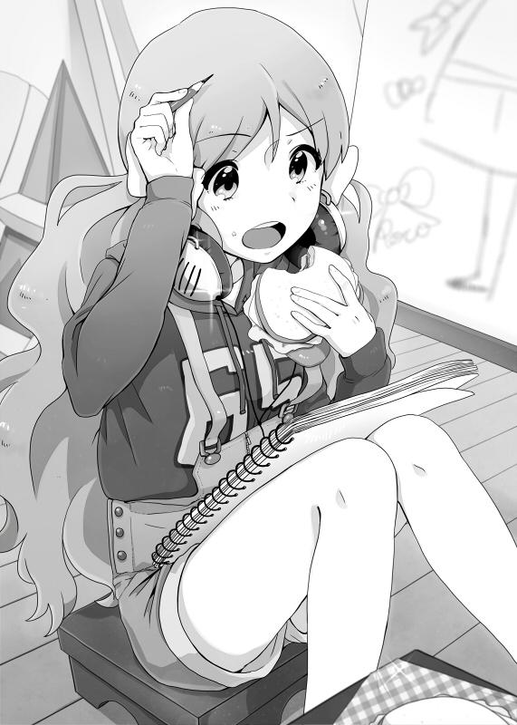 handa roco (idolmaster and 1 more) drawn by witoi_(roa)