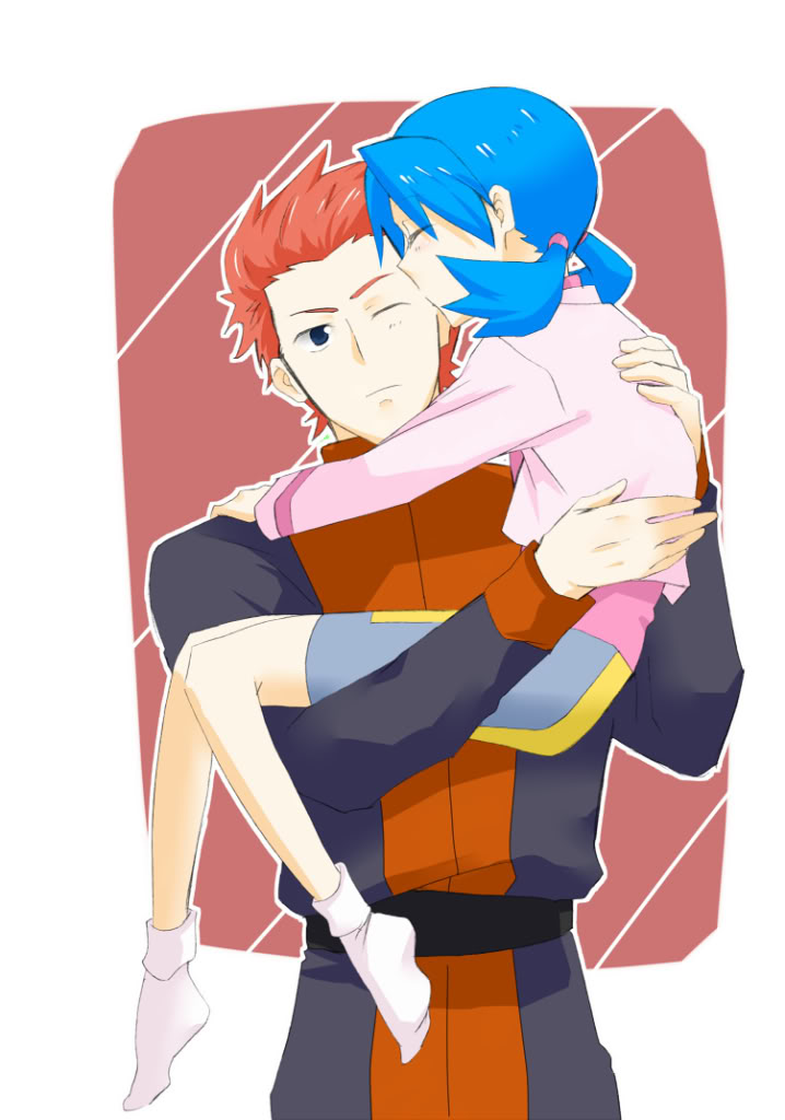 kris and lance (pokemon and 1 more) drawn by mmm73