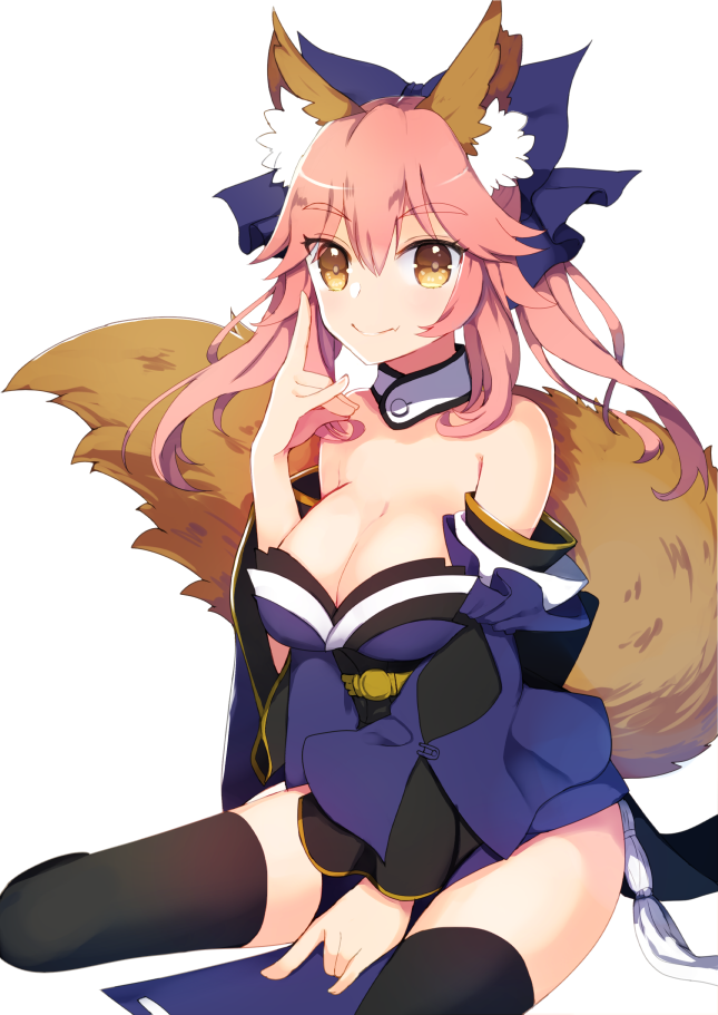 tamamo and tamamo no mae (fate and 1 more) drawn by ameshizuku_natsuki