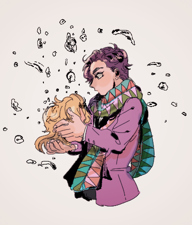 dio brando and jonathan joestar (jojo no kimyou na bouken and 1 more) drawn by motunikomi