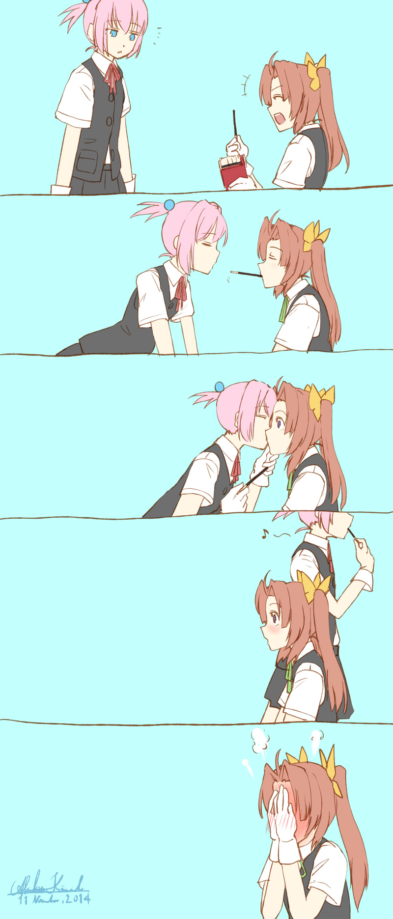 shiranui and kagerou (kantai collection) drawn by kirisaki_akihito