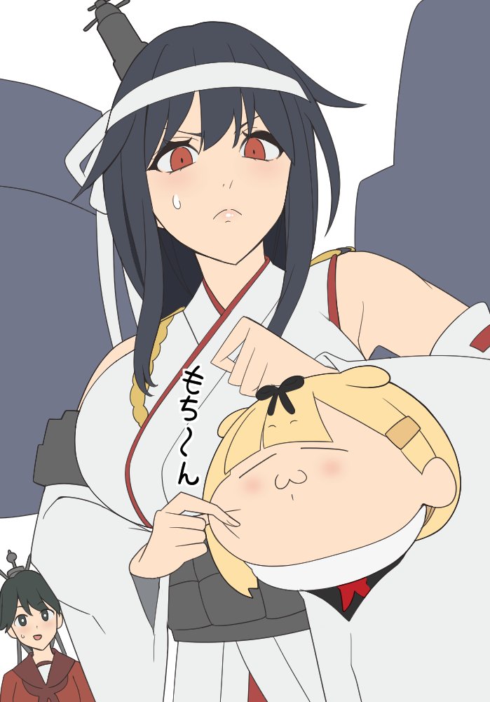 yuudachi, yuudachi kai ni, yamashiro, mogami, and yamashiro kai ni (kantai collection) drawn by kloah