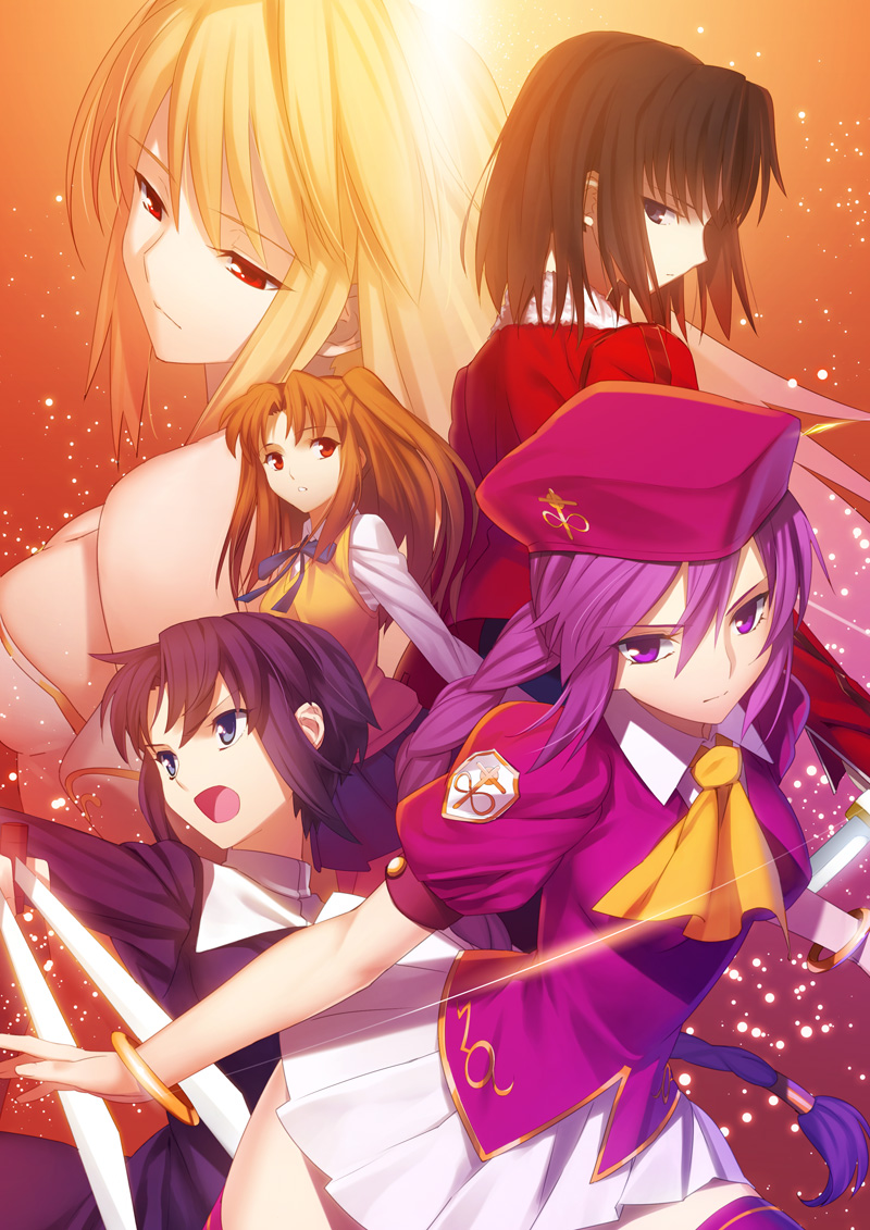 arcueid brunestud, ryougi shiki, ciel, sion eltnam, yumizuka satsuki, and 2 more (tsukihime and 1 more) drawn by yangsion