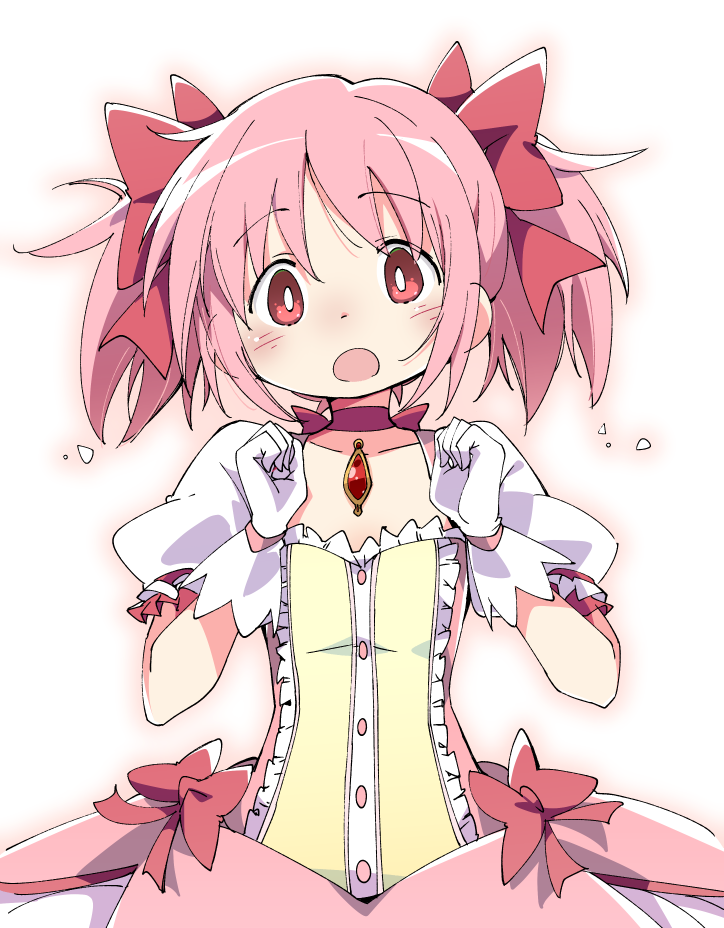 kaname madoka (mahou shoujo madoka magica) drawn by ixy