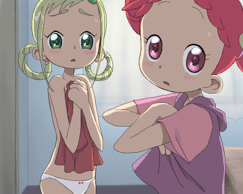 harukaze doremi and asuka momoko (ojamajo doremi) drawn by matsudo_aya