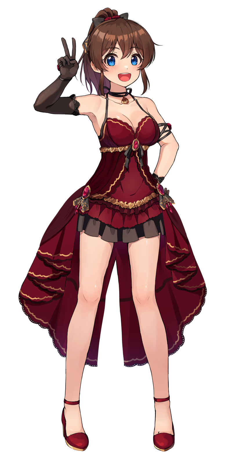 satake minako (idolmaster and 2 more) drawn by kamille_(vcx68)