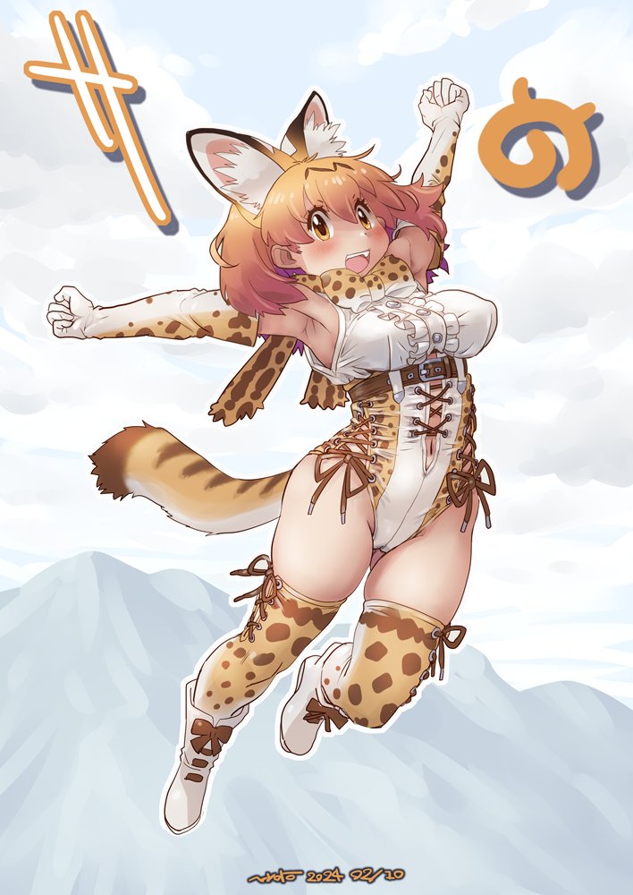 serval (kemono friends) drawn by nyororiso_(muyaa)