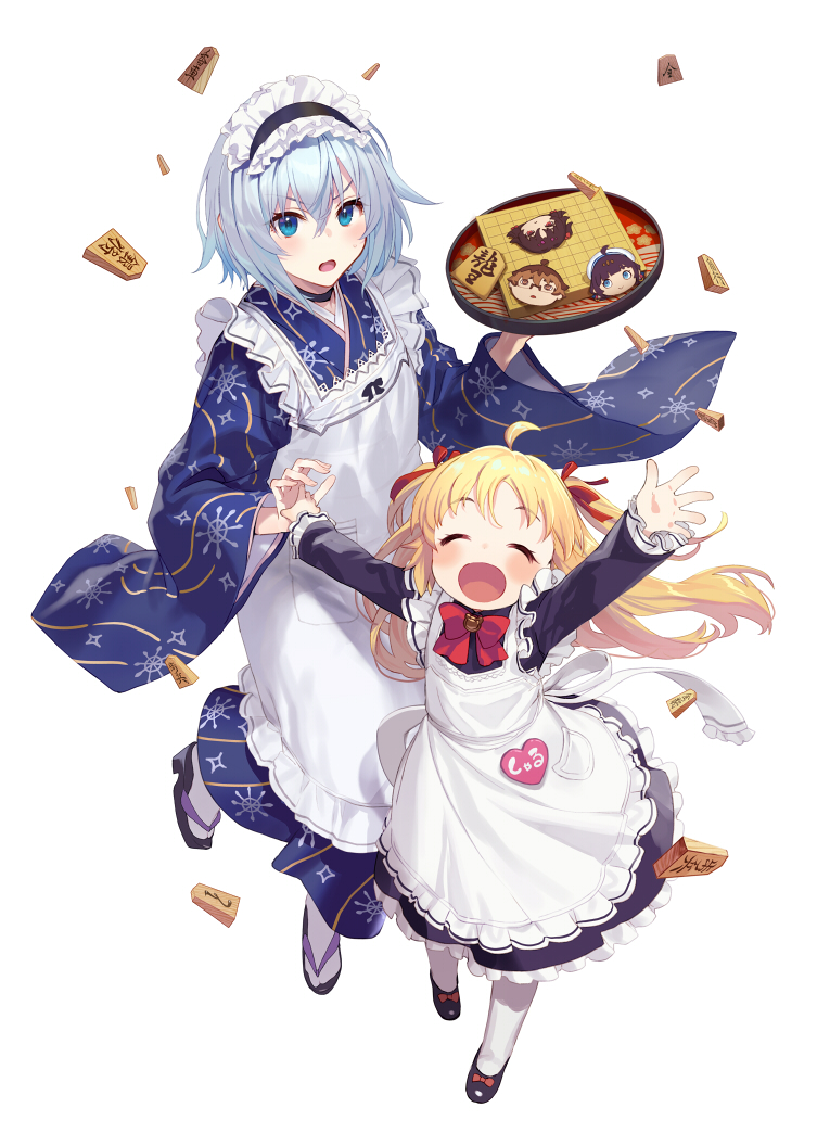 hinatsuru ai, sora ginko, yashajin ai, charlotte izoard, and kuzuryuu yaichi (ryuuou no oshigoto!) drawn by shirabi