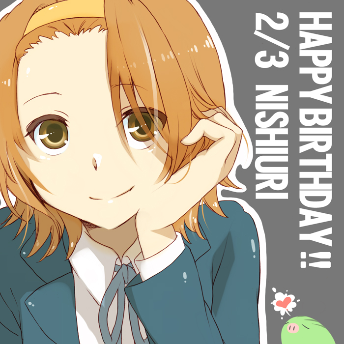 tainaka ritsu and swinub (pokemon and 1 more) drawn by mitsuki_meia