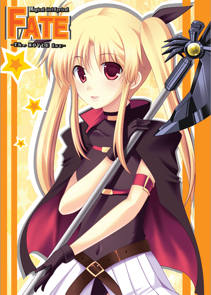fate testarossa and bardiche (lyrical nanoha and 2 more) drawn by kirisawa_reiji