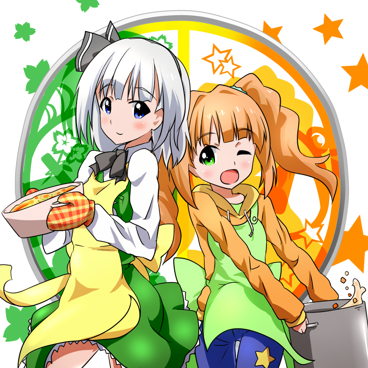 konpaku youmu and takatsuki yayoi (touhou and 1 more) drawn by fueiku
