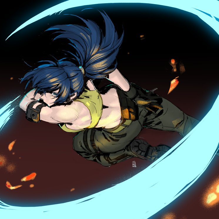 leona heidern (the king of fighters and 1 more) drawn by a-ka
