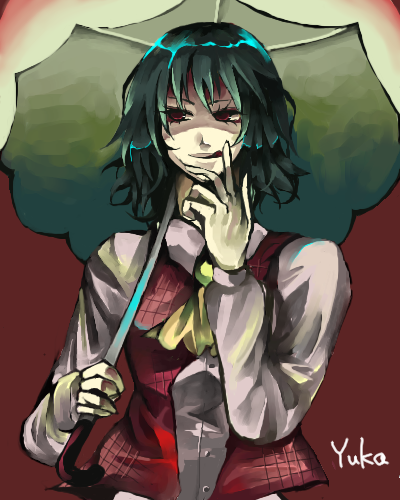 kazami yuuka (touhou) drawn by morinaga_(moriko)