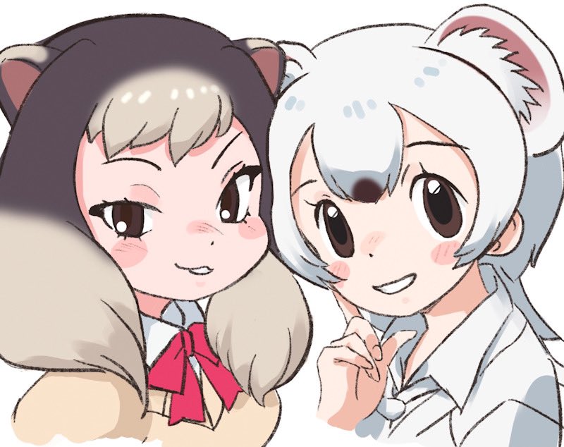 stoat and alpine marmot (kemono friends) drawn by ieinu_account