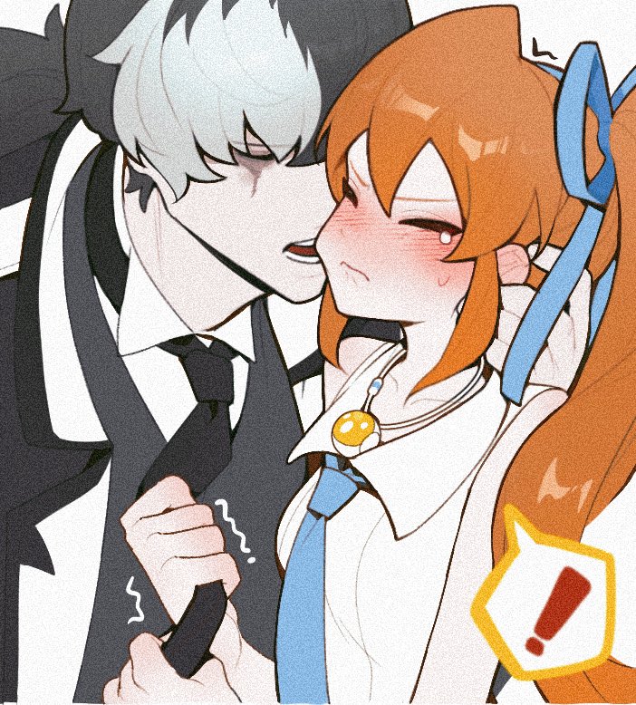 athena cykes and simon blackquill (ace attorney and 1 more) drawn by salted_whale