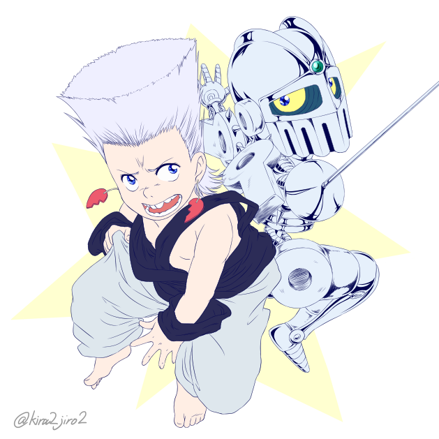 jean pierre polnareff and silver chariot (jojo no kimyou na bouken and 1 more) drawn by yomejirou