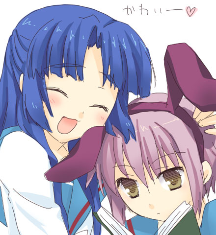 nagato yuki and asakura ryoko (suzumiya haruhi no yuuutsu) drawn by fuyuichi