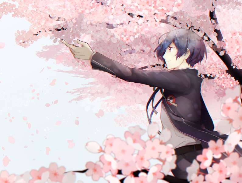 yuuki makoto (persona and 1 more) drawn by mentaishi
