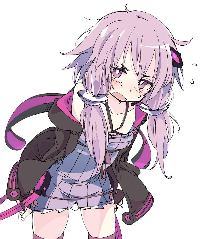 yuzuki yukari (vocaloid and 1 more) drawn by ixy
