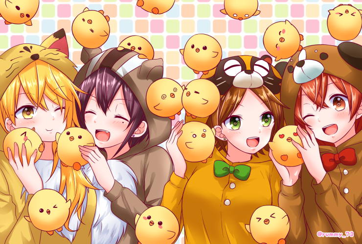 aho no sakata, uratanuki, senra, shima, yamadanuki, and 4 more (urashimasakatasen) drawn by rummy_73