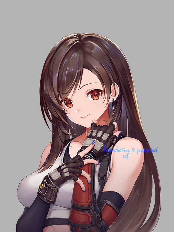 tifa lockhart (final fantasy and 2 more) drawn by sasanomesi