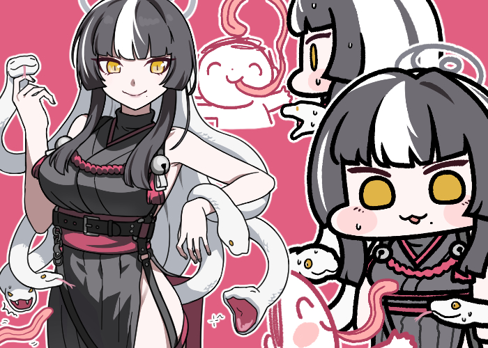 sensei, doodle sensei, and azami (blue archive) drawn by jazz_jack