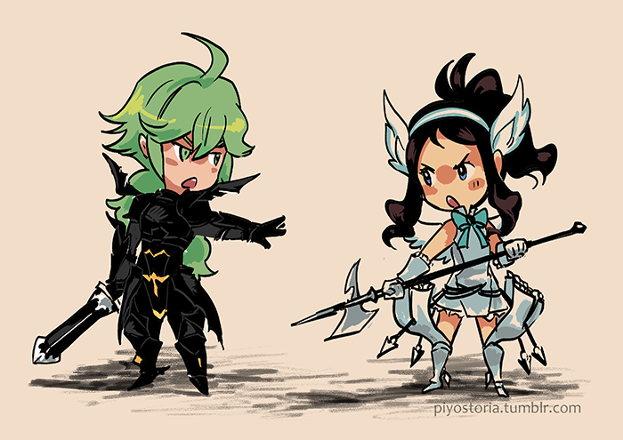 hilda, n, alternis dim, and einheria venus (pokemon and 3 more) drawn by piyostoria