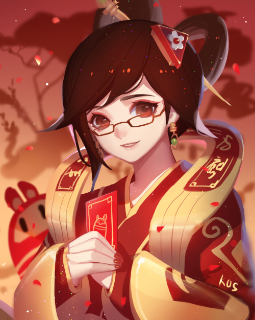 mei, snowball, and luna mei (overwatch and 1 more) drawn by songjikyo