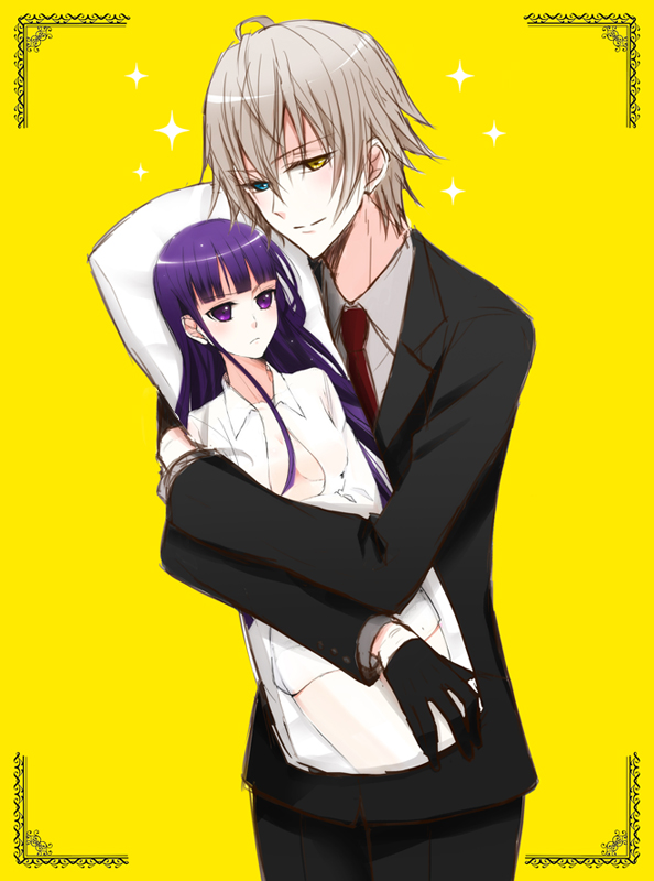 shirakiin ririchiyo and miketsukami soushi (inu x boku ss) drawn by suuzan