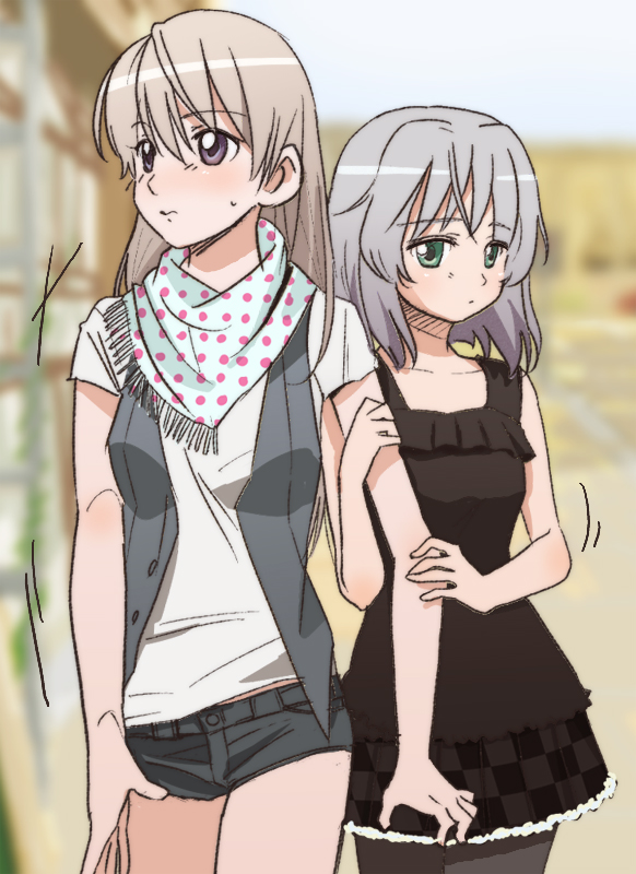 sanya v. litvyak and eila ilmatar juutilainen (world witches series and 1 more) drawn by 100hum
