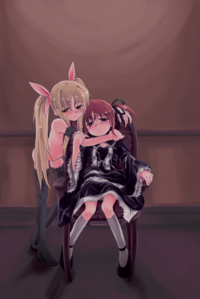 fate testarossa and takamachi nanoha (lyrical nanoha and 1 more) drawn by suiriku_ryouyou